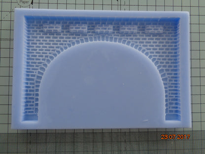 LS14 Lineside Stone Double Tunnel Mould - For Model Railway Scenery