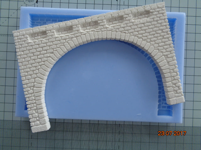 LS14 Lineside Stone Double Tunnel Mould - For Model Railway Scenery