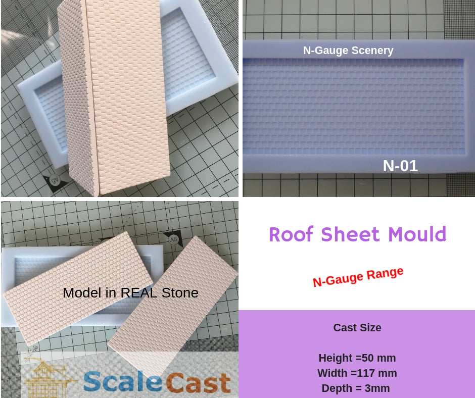 N Gauge Engine Shed KIT Mould NK01 - For Model Railway Scenery