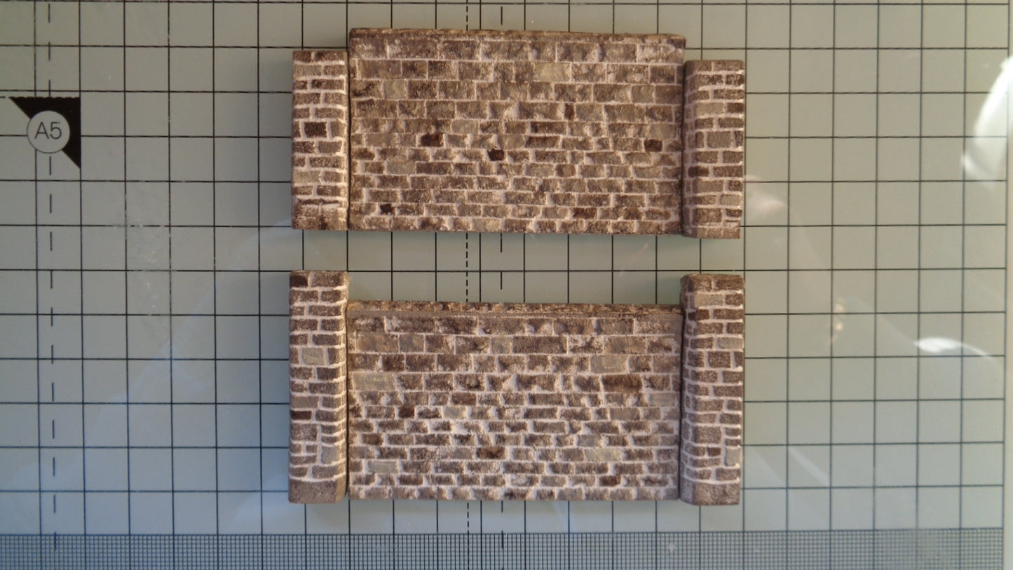 N14 N Gauge Lineside Retaining Walling - For Model Railway Scenery