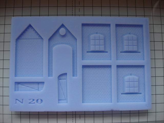 N20 N Gauge Engine Shed Mould - For Model Railway Scenery