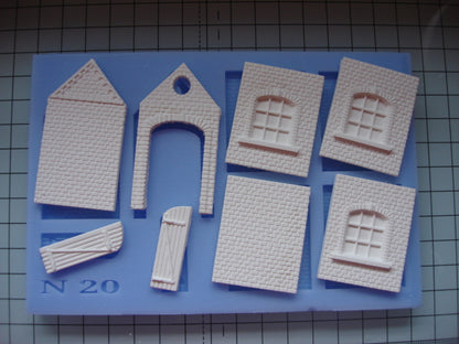 N20 N Gauge Engine Shed Mould - For Model Railway Scenery