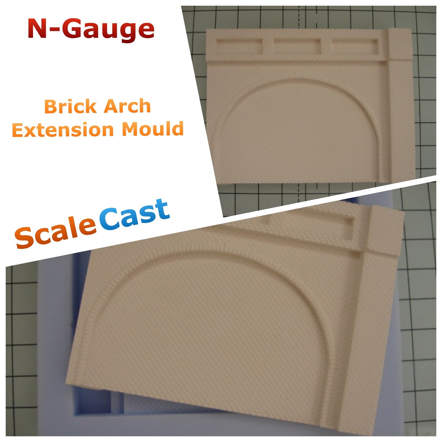 N07 Brick Model railway Retaining wall extension Arch