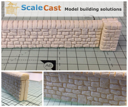 OGD04 O Gauge Country Walling for Model Railway Scenery