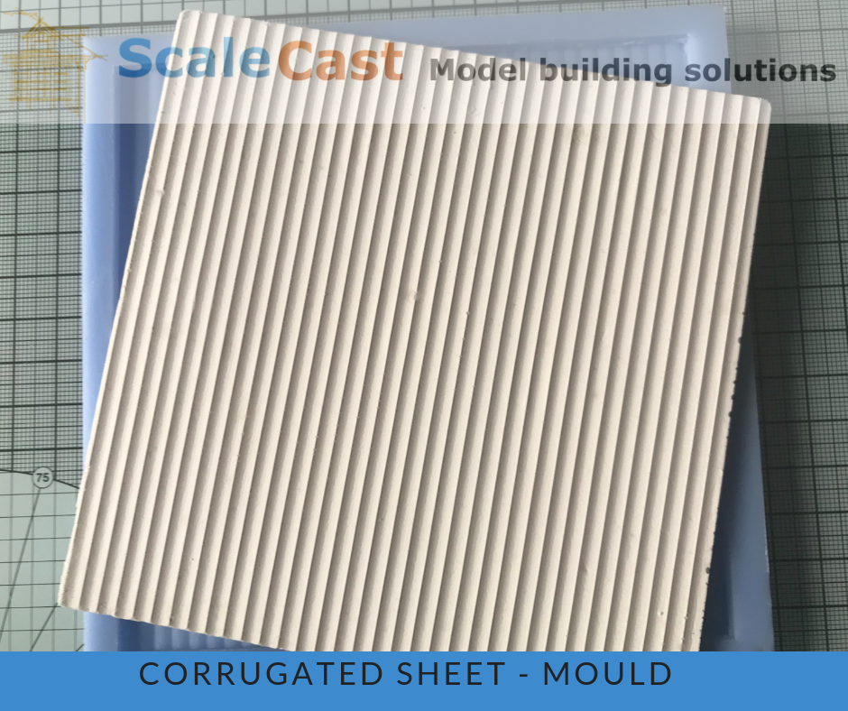 OGD12 Gauge Corrugated Sheet Mould - Model Railway O Gauge