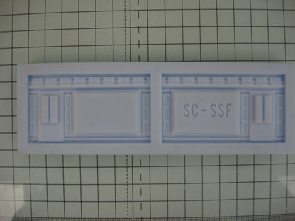 CM18 Single Shop Fronts Mould - Model Railway Scenery