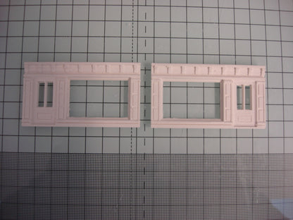 CM18 Single Shop Fronts Mould - Model Railway Scenery
