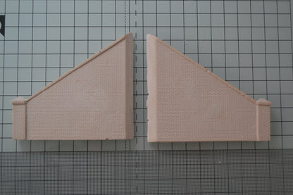 RW03-EWB Brick Tunnel Retaining Side walls for model railways