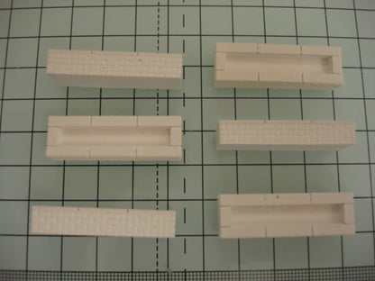 DT27 Brick Troughs Detailing Mould - For model railway scenery