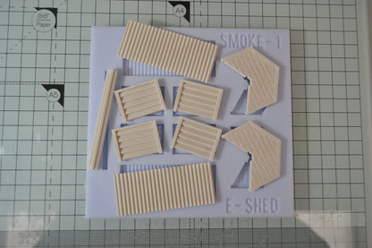 Engine Shed full 7 Mould KIT Corrugated