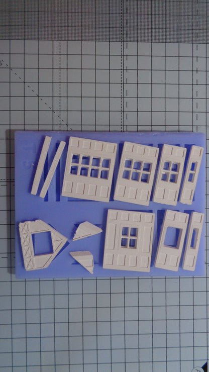 Tudor Building KIT - 5 Mould Set - OO Gauge