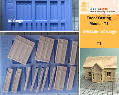 T01 - Tudor Building Mould - Walling sections