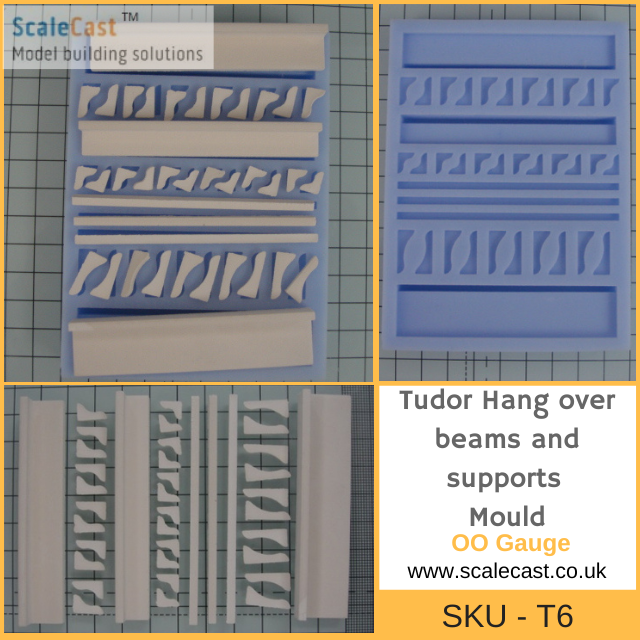 T06 - Tudor Building Mould Hang Overs and Supports - OO Gauge NEW 2023