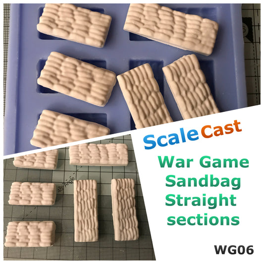 WG06 Wargame small sandbags flat Sections