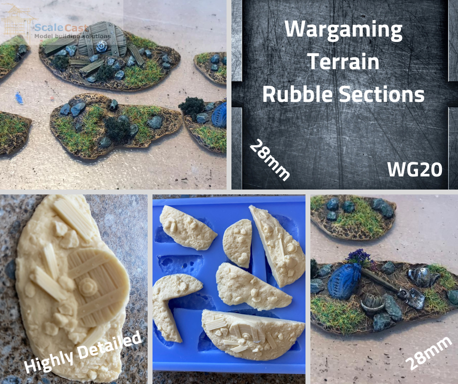 WG20 Wargame Rubble - for Wargame scenery