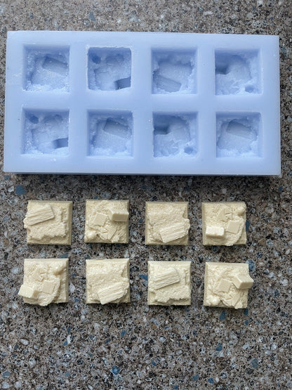 Wargaming 28mm Bases casting mould WG51 - Style 2