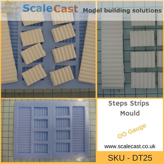 DT25 Steps Mould - For Model Railway Scenery