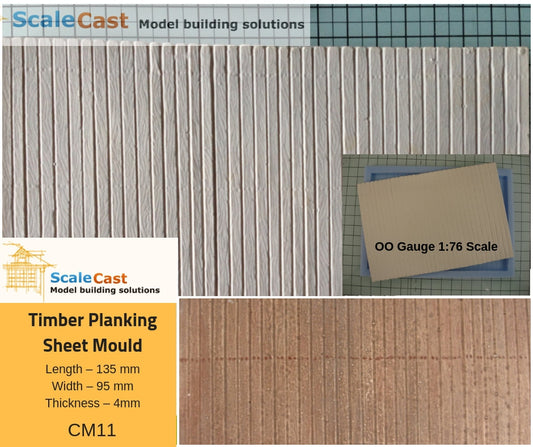 CM11 Heavy Timber Fencing Mould - Model Railway Scenery - Clearance