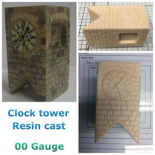 2 Clock Towers R021 - Model Railway Scenery - OO Gauge