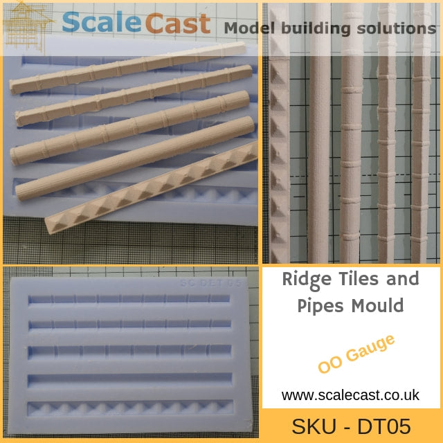 DT05 Ridge Tiles and Pipes Mould - Clearance