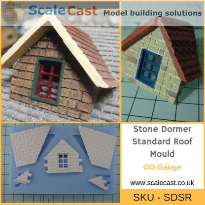 Stone Dormer Standard Roof - SDSR - Model Railway Scenery OO Gauge