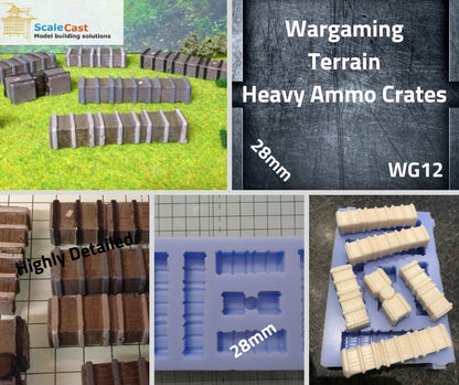 WG12 Wargame Heavy Crates Mould