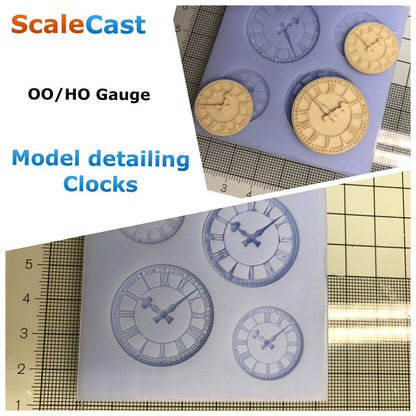 DT32 Clocks Mould - For model railway scenery