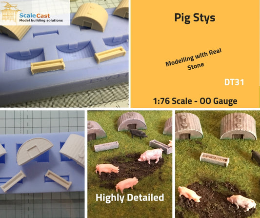 DT31 Pig Stys - For Model Railway Scenery