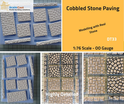DT33 Cobbled Stones with Edging Stones