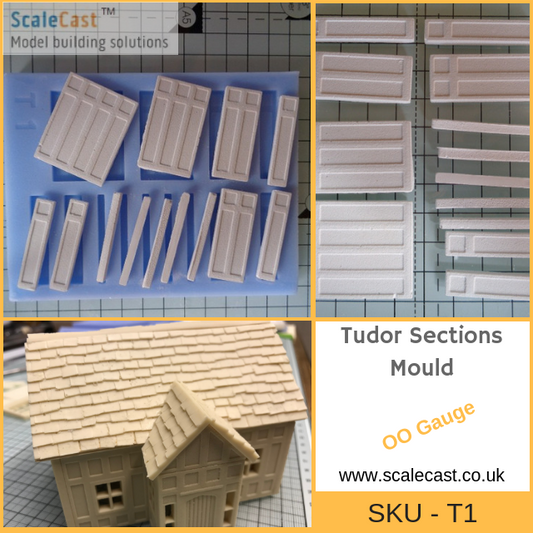 T01 - Tudor Building Mould - Walling sections