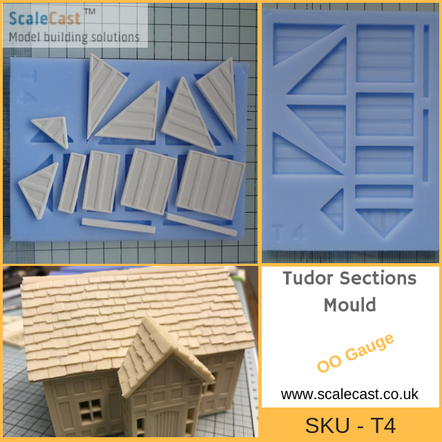 T04 - Tudor Building Mould - Short walls and Apex sections