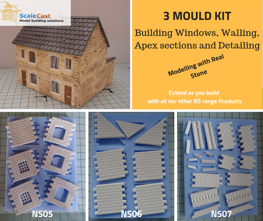 Stone Building 3 Mould Set - NS05-NS07 - KIT02