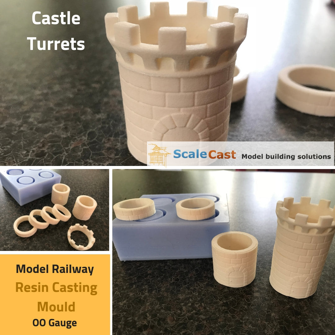 Model Railway Castle Turrets Custom Mould - C01