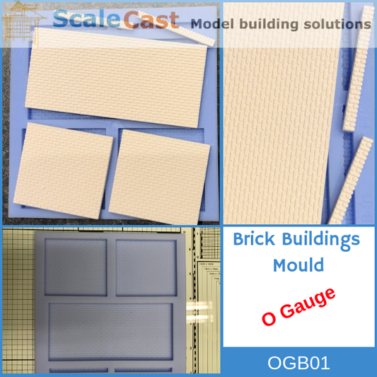 OGB01 Brick Building Sections - O Gauge - For Model Railway Scenery