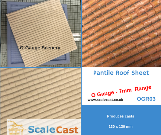 OGR03 O Gauge Pantile Roof Sheet