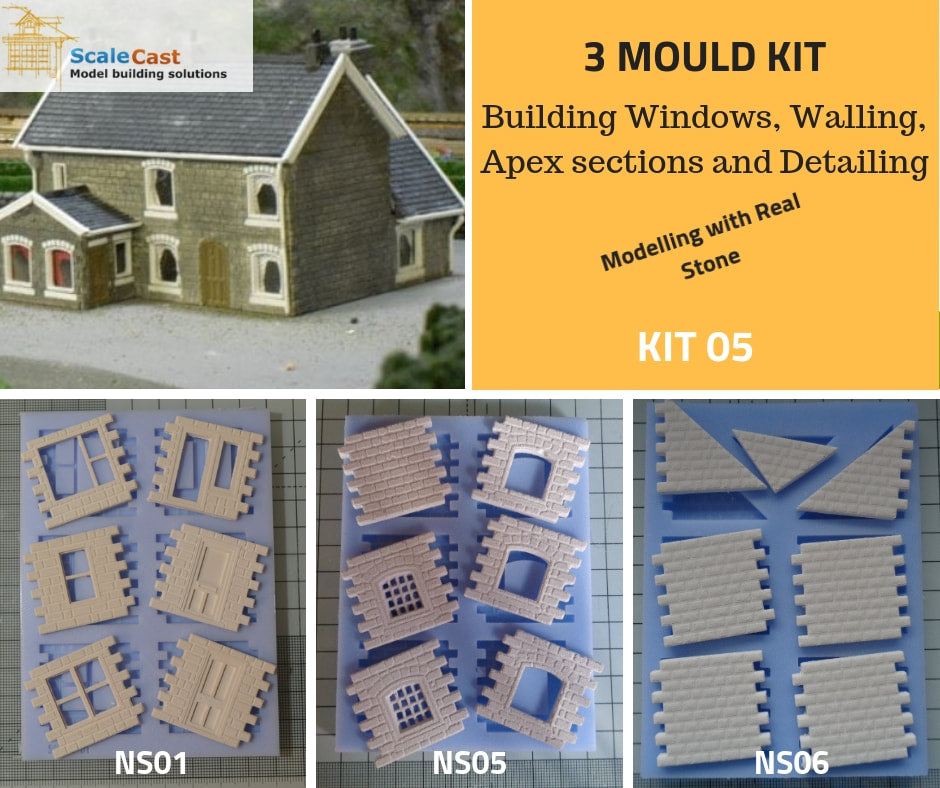 NS Stone Building Kit 5 - Model Railway building starter kit