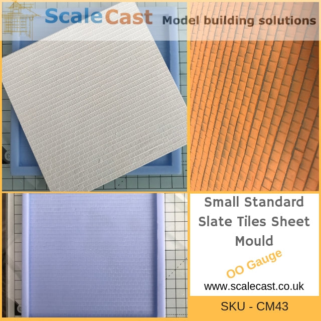 CM43 Small Standard Slate Roof Sheet - Model Railway Scenery