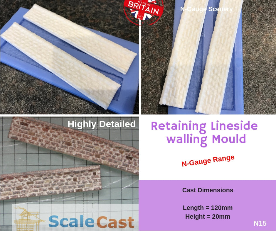 N15 N Gauge Walling Section strips