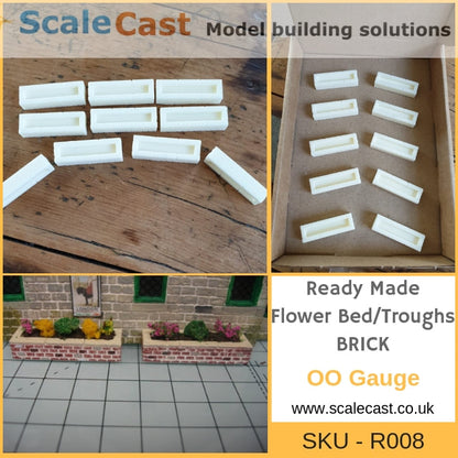 OO Gauge Brick Troughs R008 - Model Railway Scenery