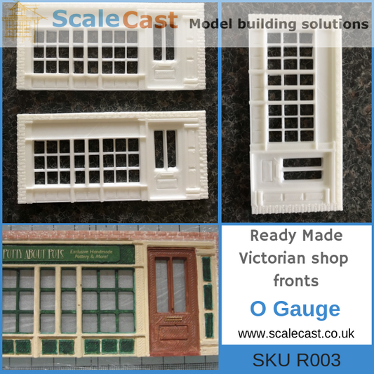 O Gauge Victorian Shop Fronts R003 - Model Railway Scenery