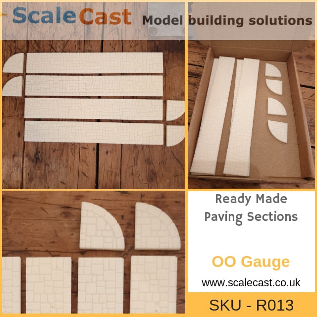 OO Gauge Paving Sections R013 - Model Railway Scenery