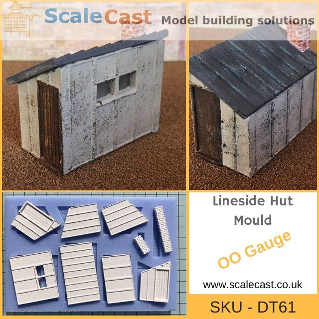 DT61 Lineside Hut Mould - For model railways
