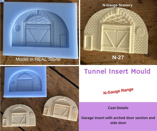 N27 N Gauge Tunnel Insert - For Model Railway Scenery